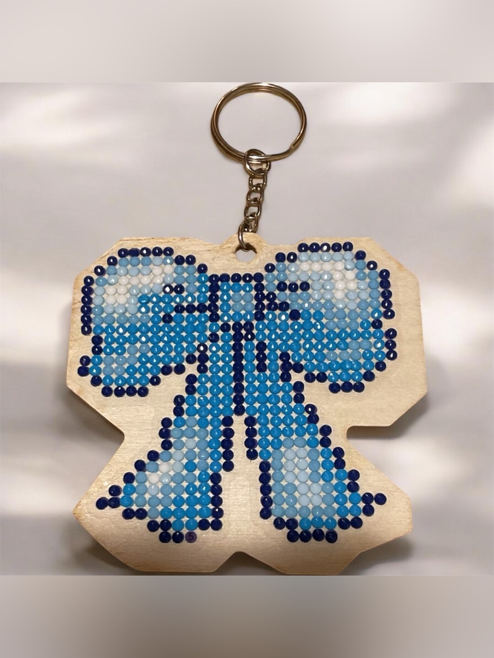 Bow Diamond Art Keychain Cute Bow Rhinestone Bag Charm Gift Sealed